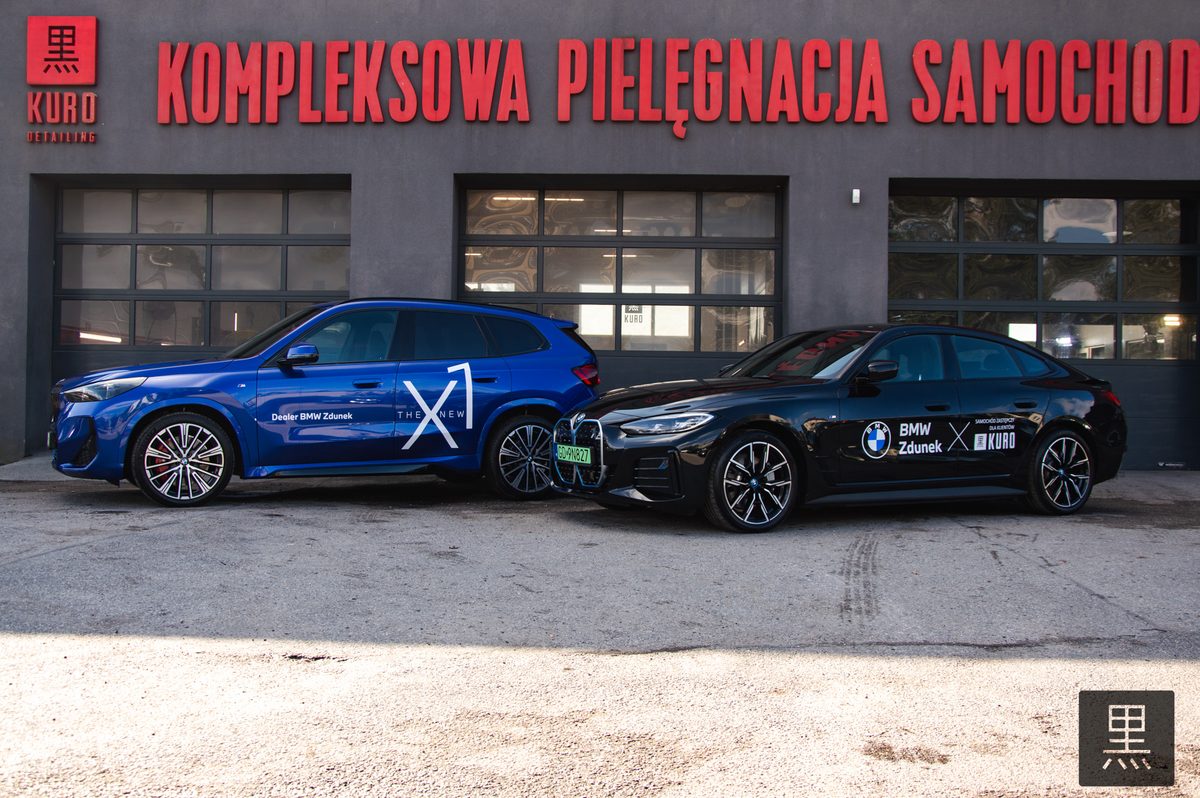 Nowe BMW i4 jako samochód zastępczy w KURO Detailing